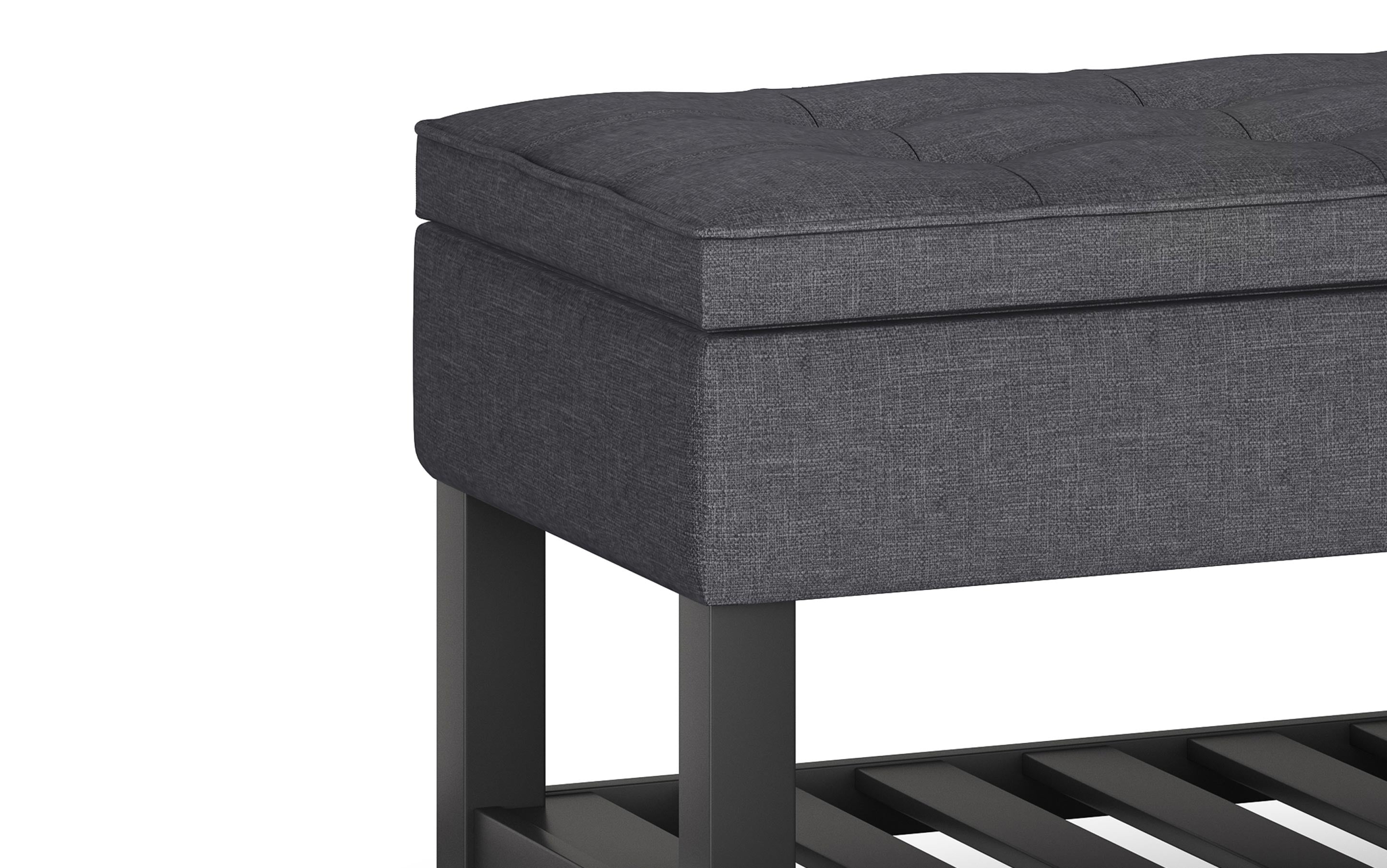 Cosmopolitan Ottoman Bench in Linen