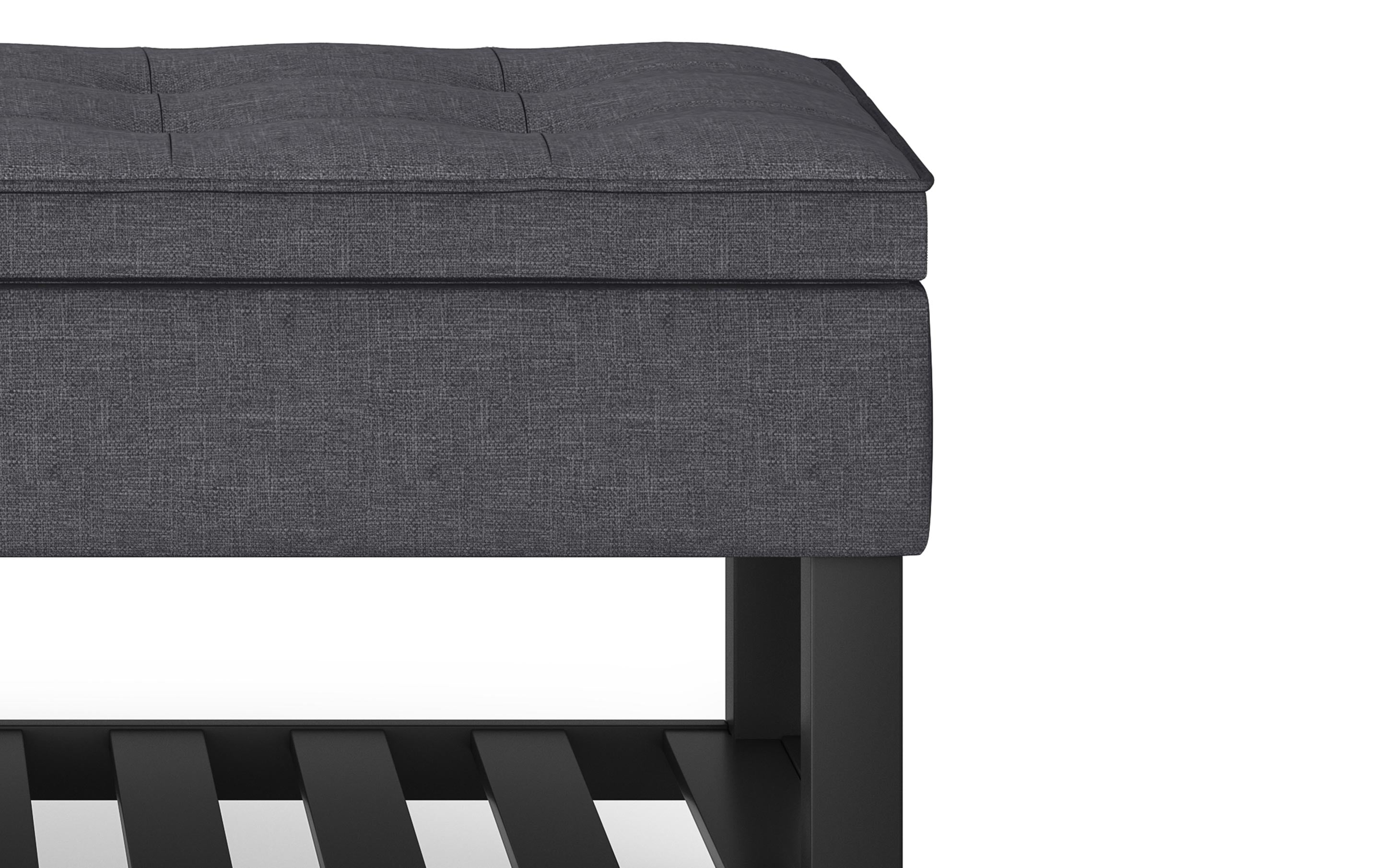 Cosmopolitan Ottoman Bench in Linen