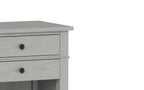 Carlton Bedside Table in Fog Grey