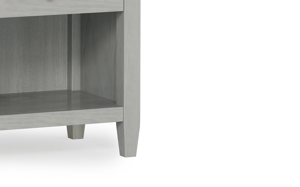 Carlton Bedside Table in Fog Grey
