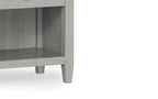 Carlton Bedside Table in Fog Grey