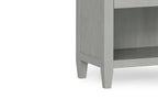 Carlton Bedside Table in Fog Grey