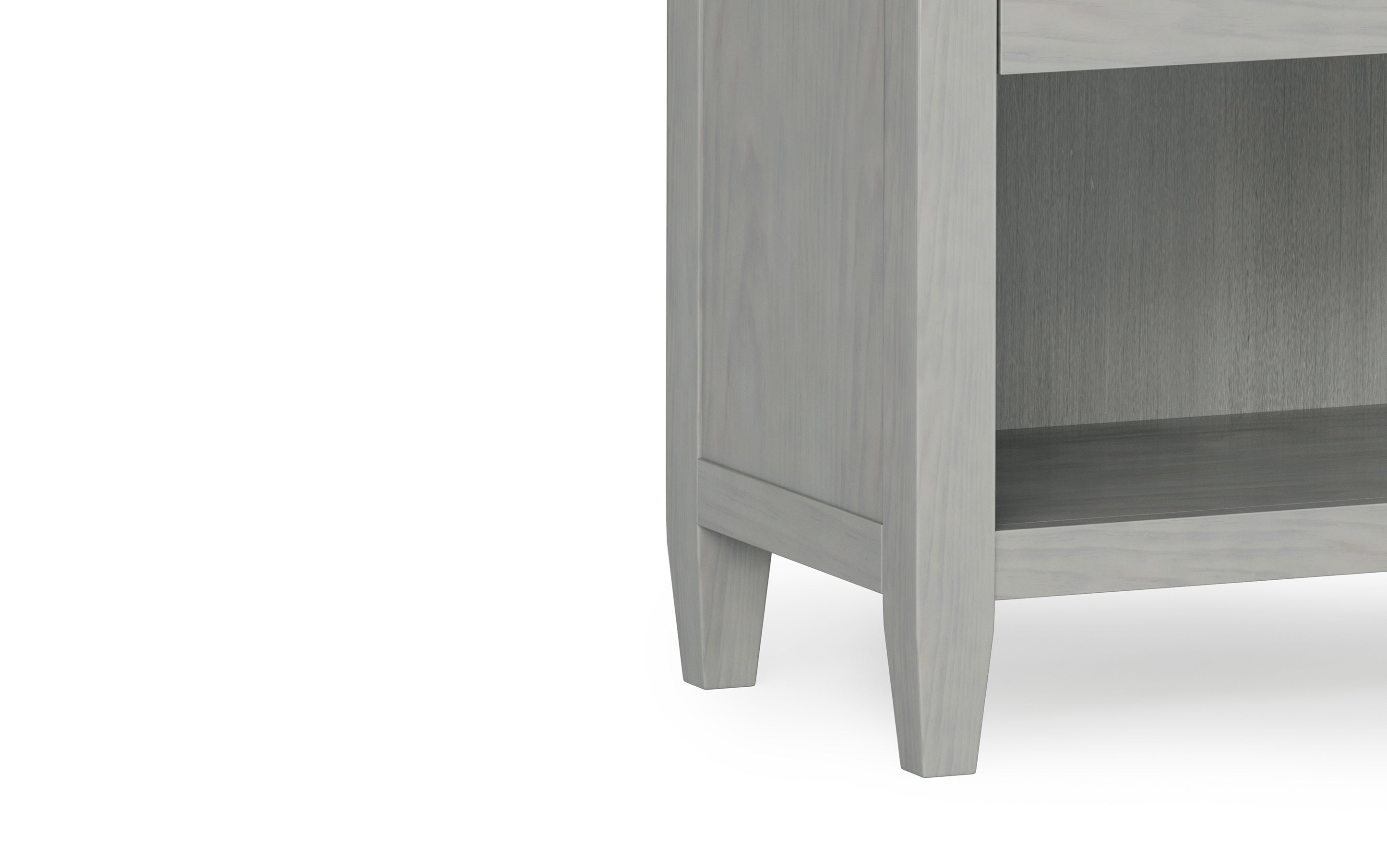 Carlton Bedside Table in Fog Grey