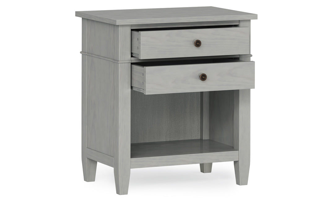 Carlton Bedside Table in Fog Grey
