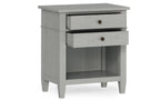 Carlton Bedside Table in Fog Grey