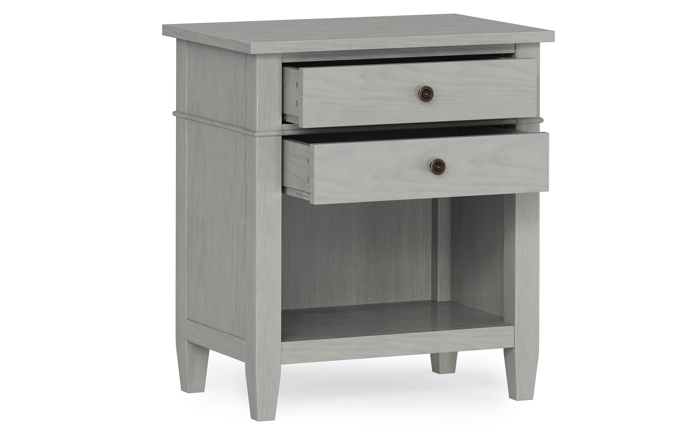 Carlton Bedside Table in Fog Grey