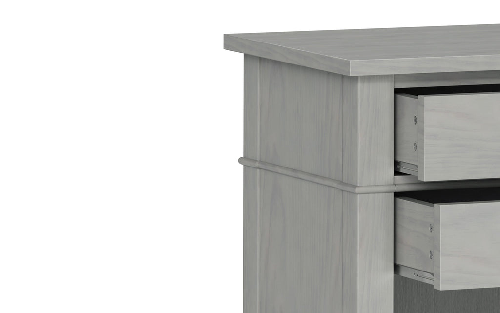 Carlton Bedside Table in Fog Grey