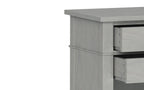 Carlton Bedside Table in Fog Grey
