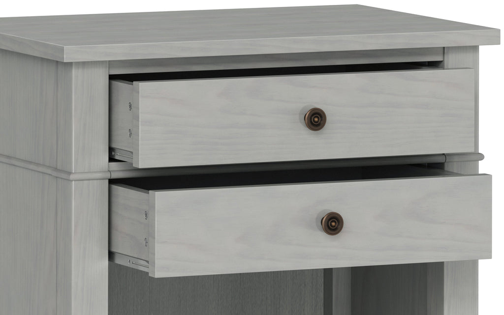 Carlton Bedside Table in Fog Grey