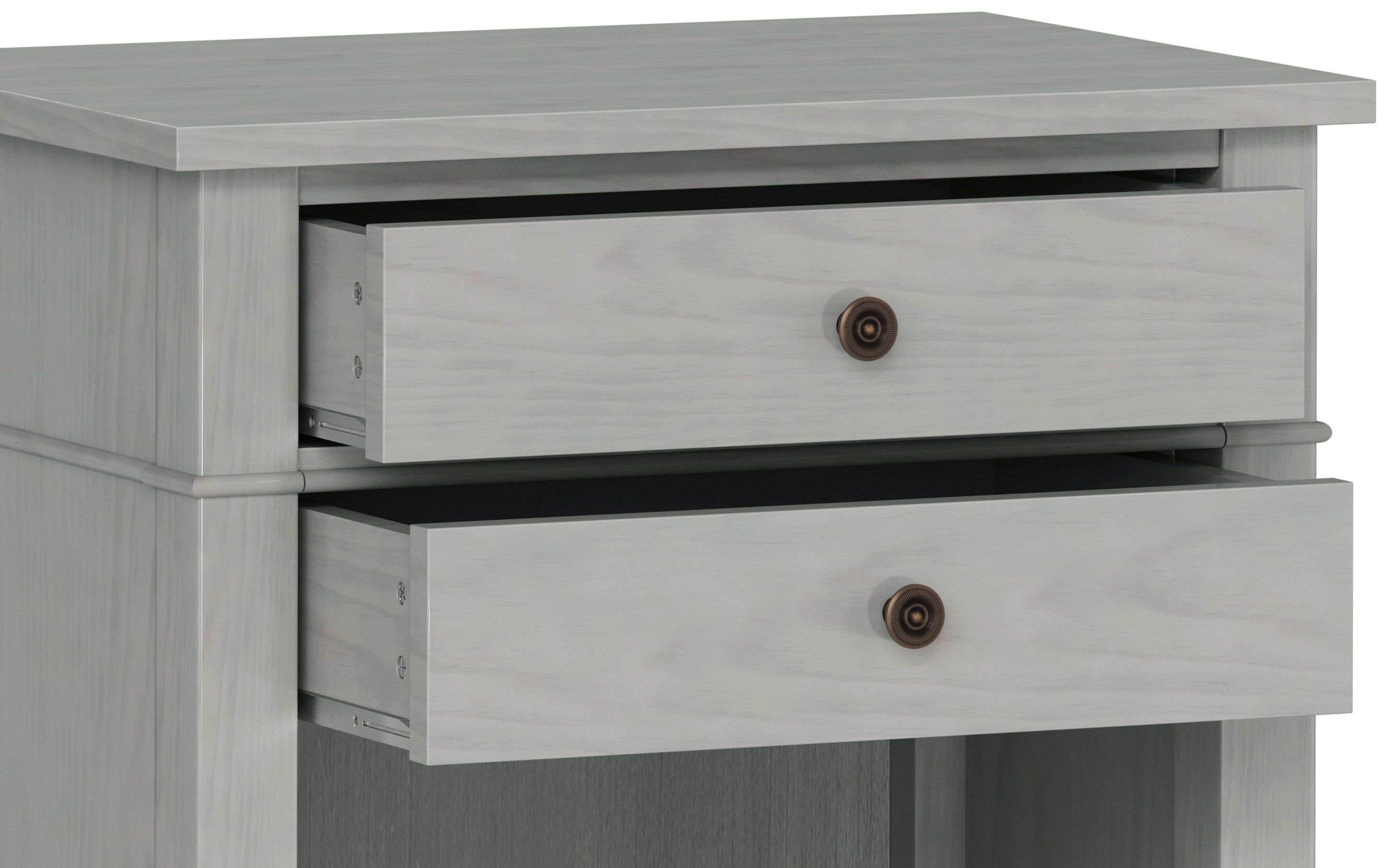 Carlton Bedside Table in Fog Grey