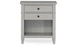 Carlton Bedside Table in Fog Grey