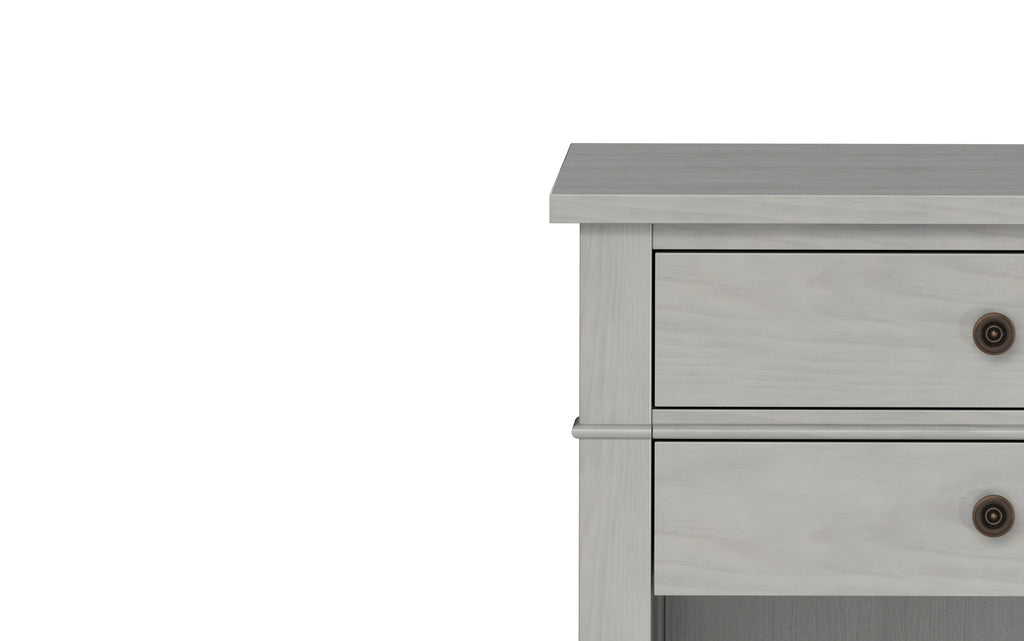 Carlton Bedside Table in Fog Grey