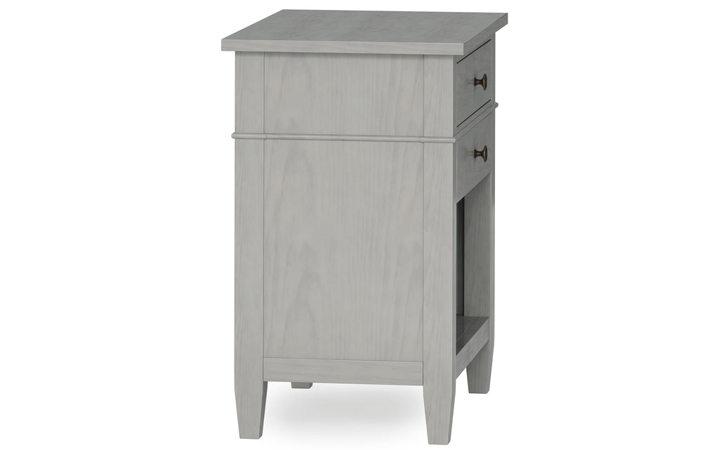 Carlton Bedside Table in Fog Grey