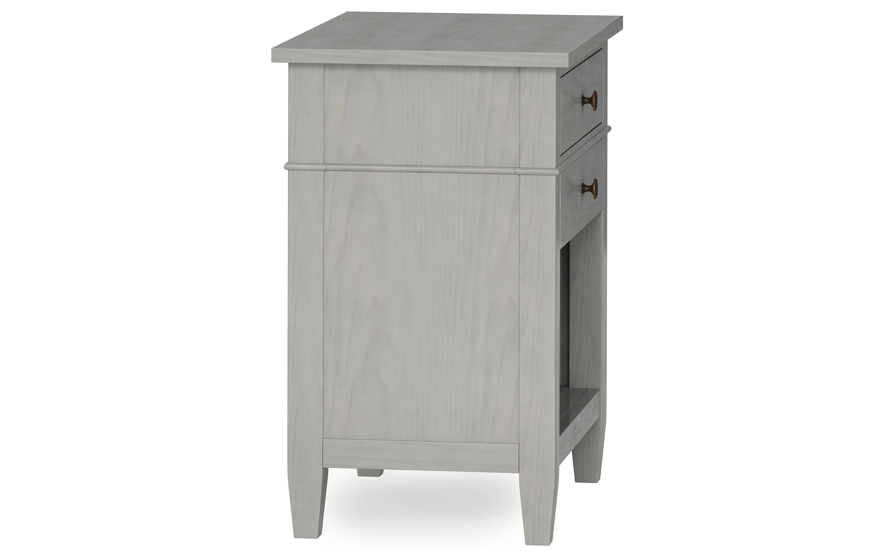 Carlton Bedside Table in Fog Grey