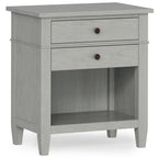 Carlton Bedside Table in Fog Grey