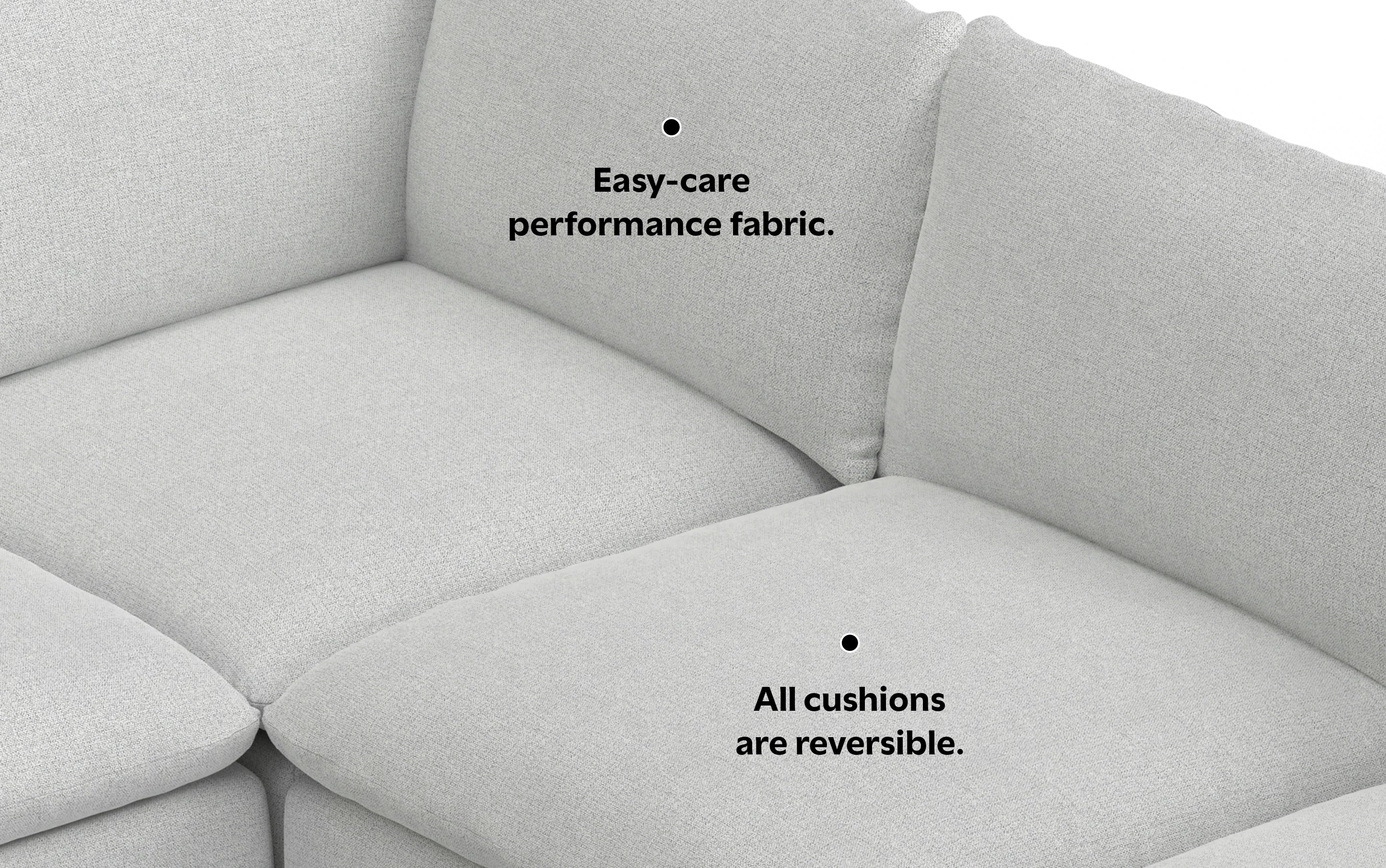 Jasmine Corner Sectional Sofa and Ottoman