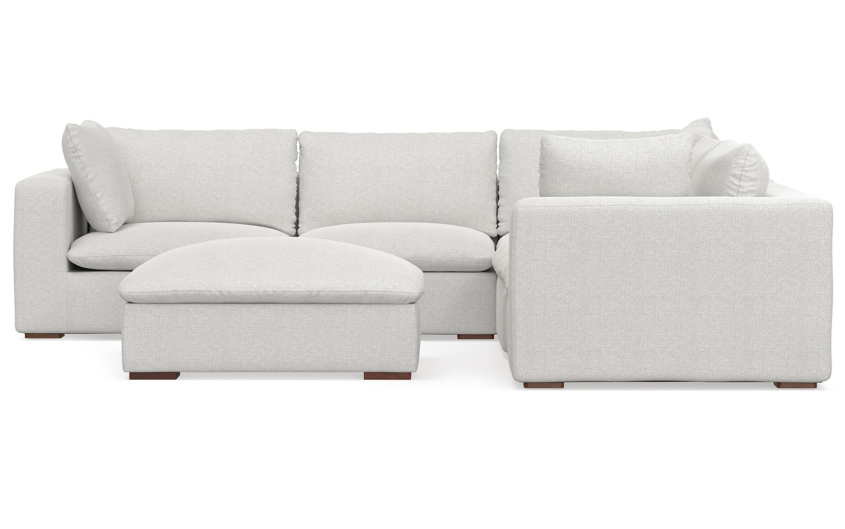 Jasmine Corner Sectional Sofa and Ottoman