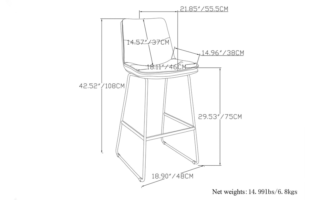 Danika Bar Stool (Set of 2)