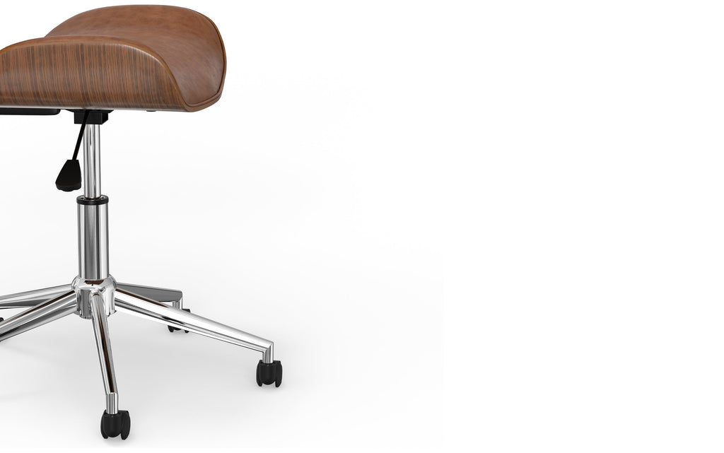 Dax Office Chair in Distressed Vegan Leather