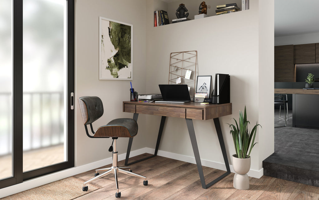 Dax Office Chair in Distressed Vegan Leather