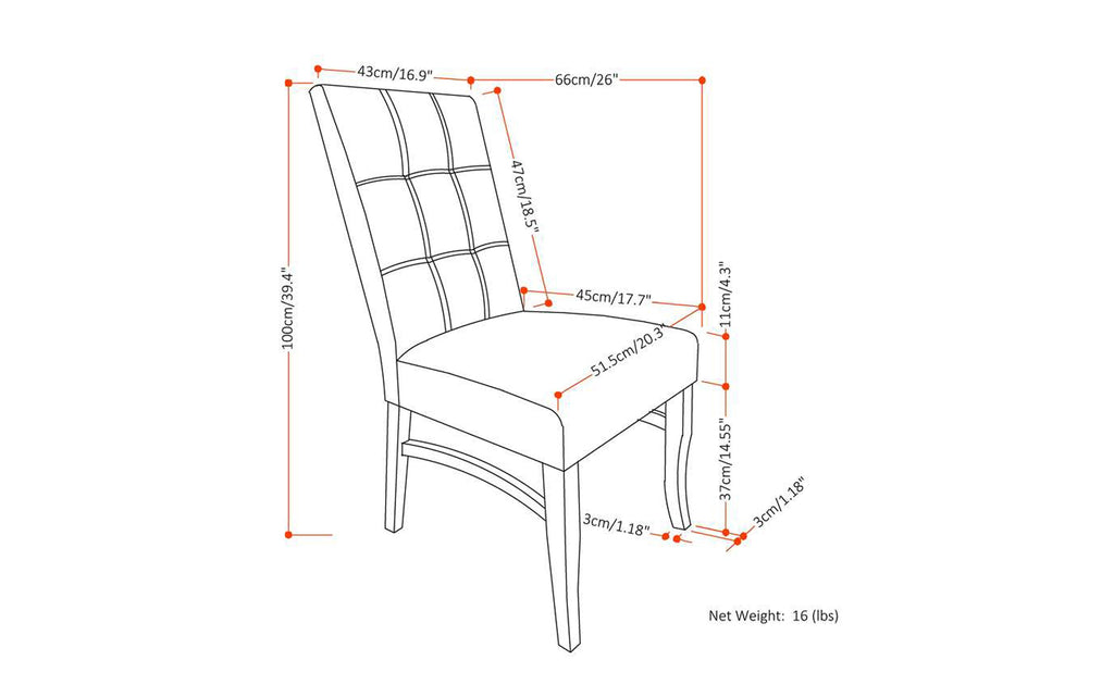 Ezra Delux Dining Chair (Set of 2)
