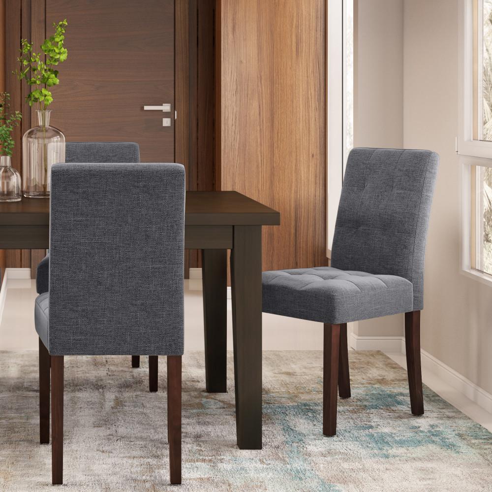 Andover Parson Dining Chair (Set of 2) in Linen Style Fabric