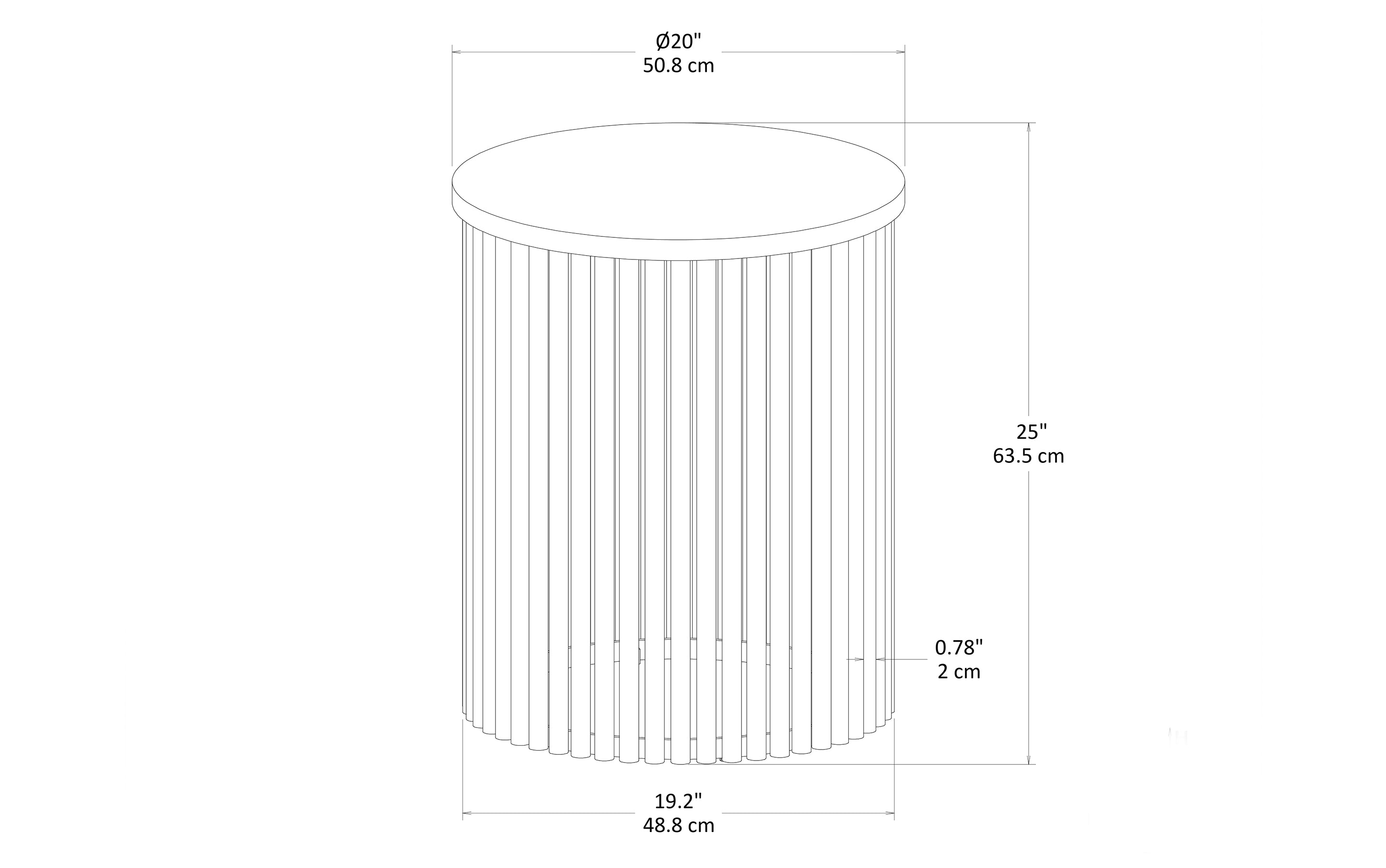 Demy Tall Side Table