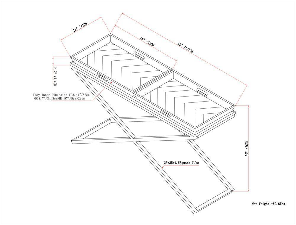 Damien Console Table in Elm