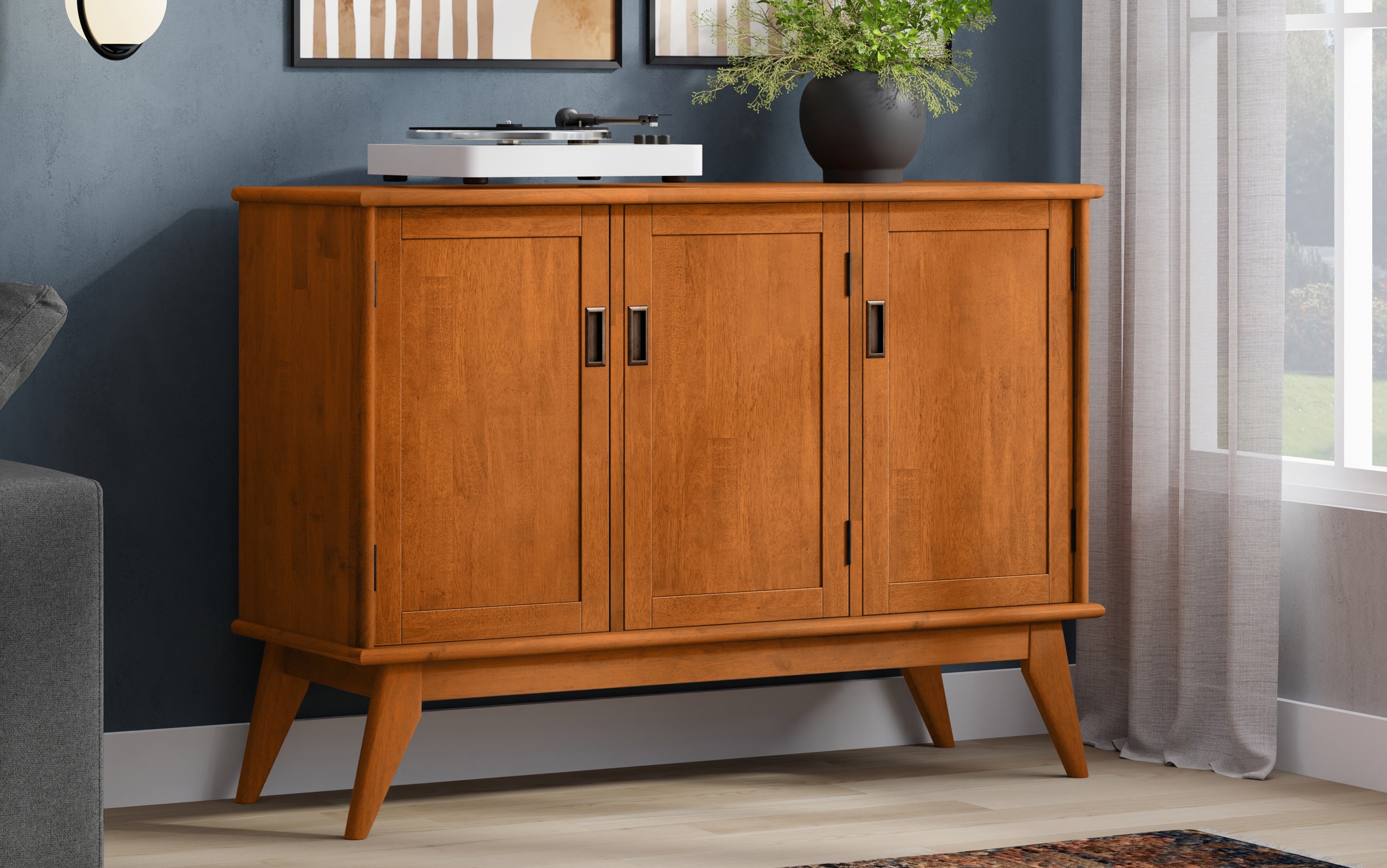Draper Mid Century 3 Door Sideboard Buffet
