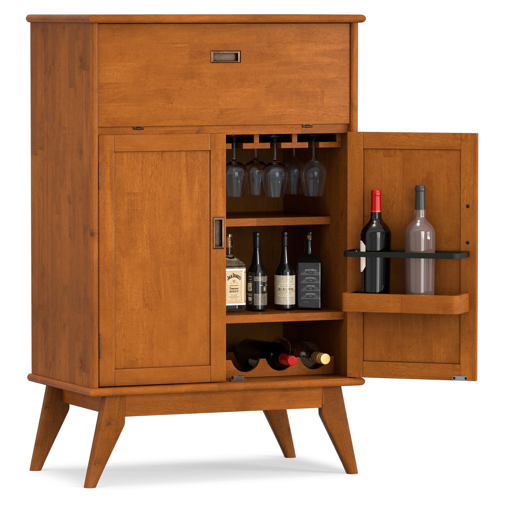 Draper Mid Century Bar Cabinet
