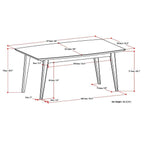 Draper Dining Table in Rubberwood