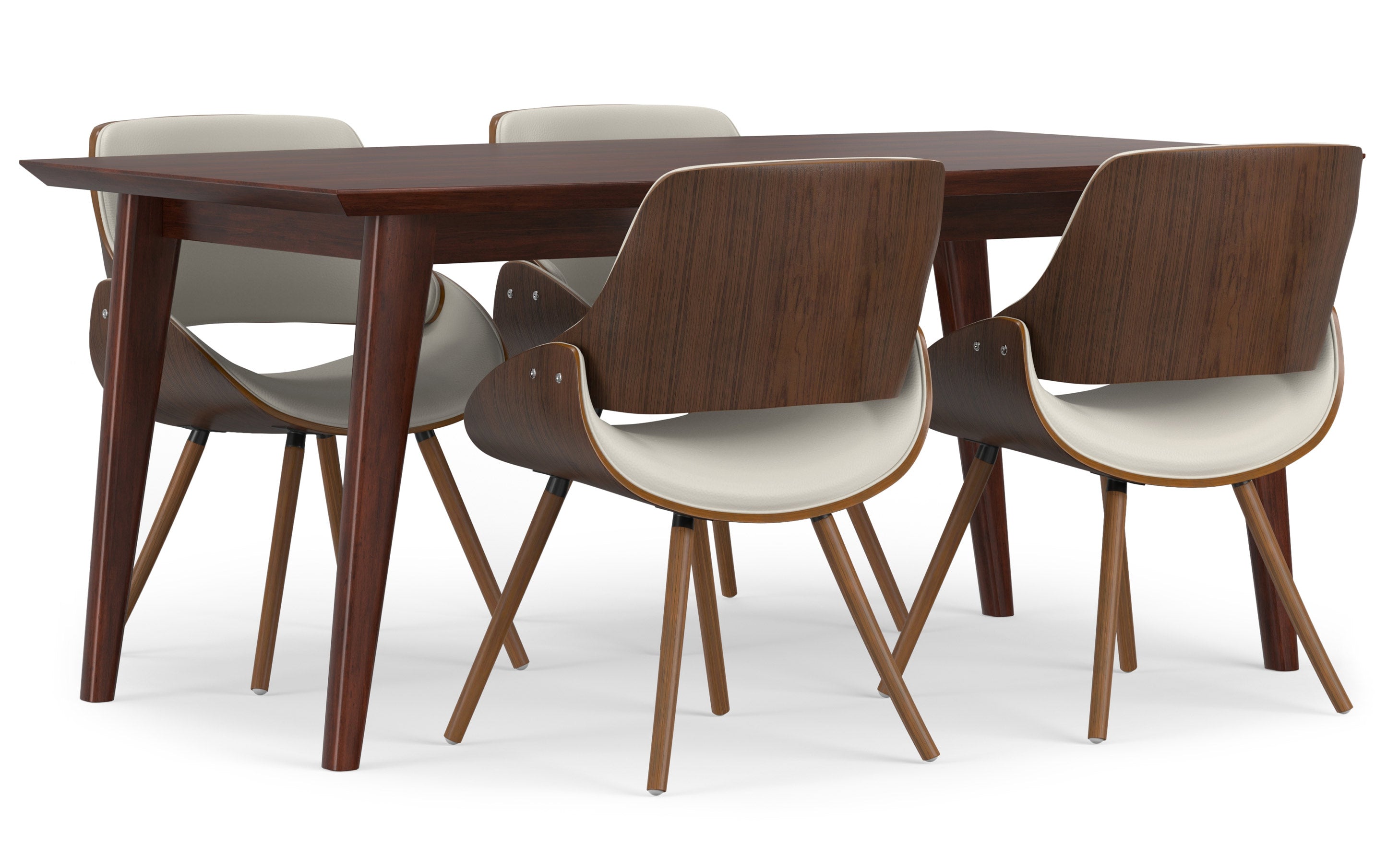 Malden / Draper 5 Pc Dining Set With Wood Back Chair