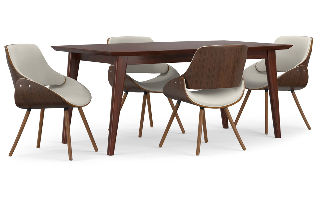 Malden / Draper 5 Pc Dining Set With Wood Back Chair