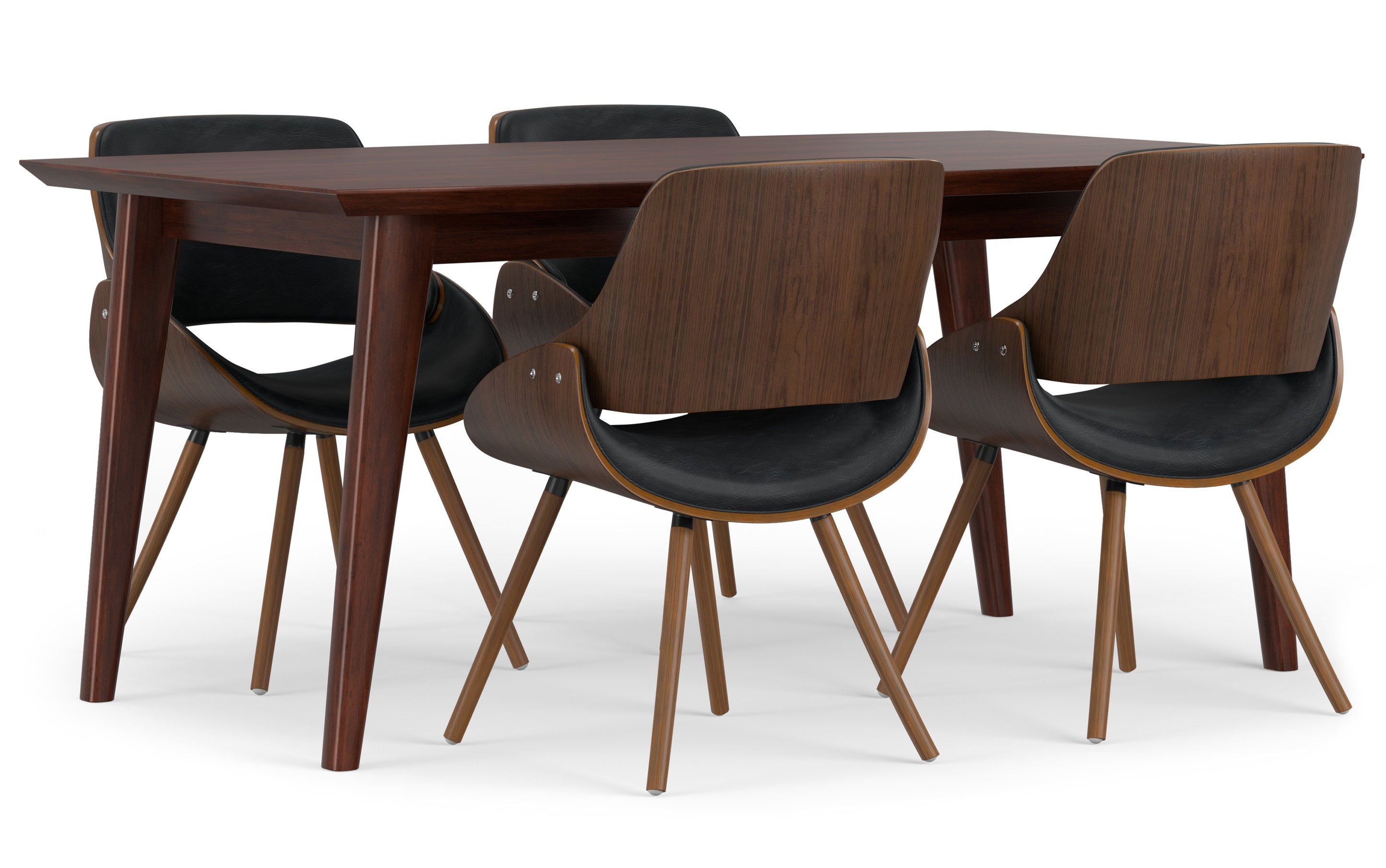 Malden / Draper 5 Pc Dining Set With Wood Back Chair