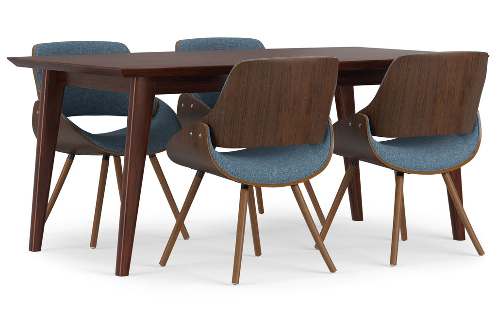 Malden / Draper 5 Pc Dining Set With Wood Back Chair