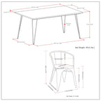 Larkin / Hunter 7 Pc Dining Set