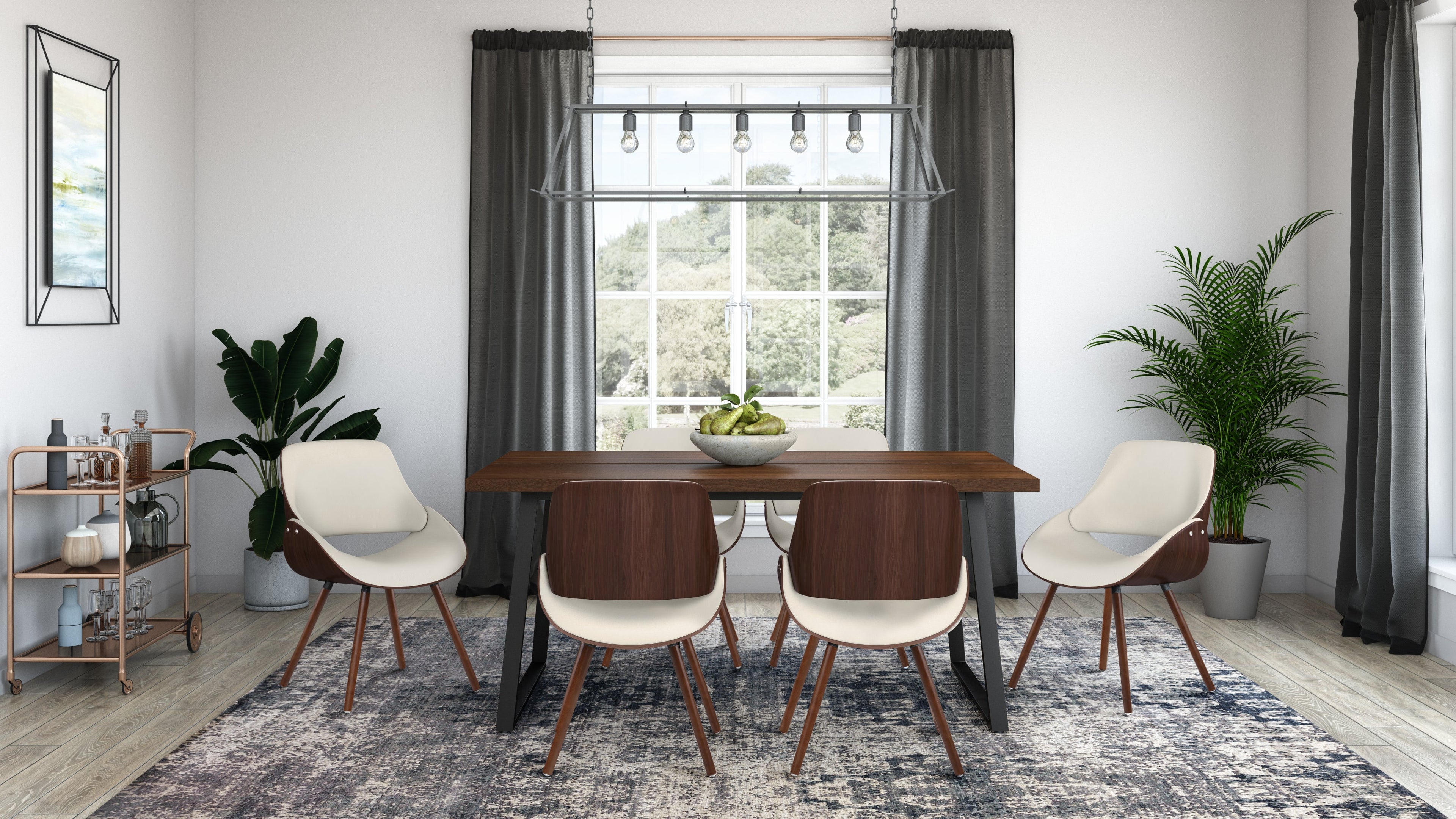 Malden Dining Chair with Wood Back