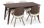 Malden / Draper 5 Pc Dining Set with Wood Back Chair