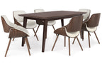 Malden / Draper 7 Pc Dining Set with Wood Back Chair
