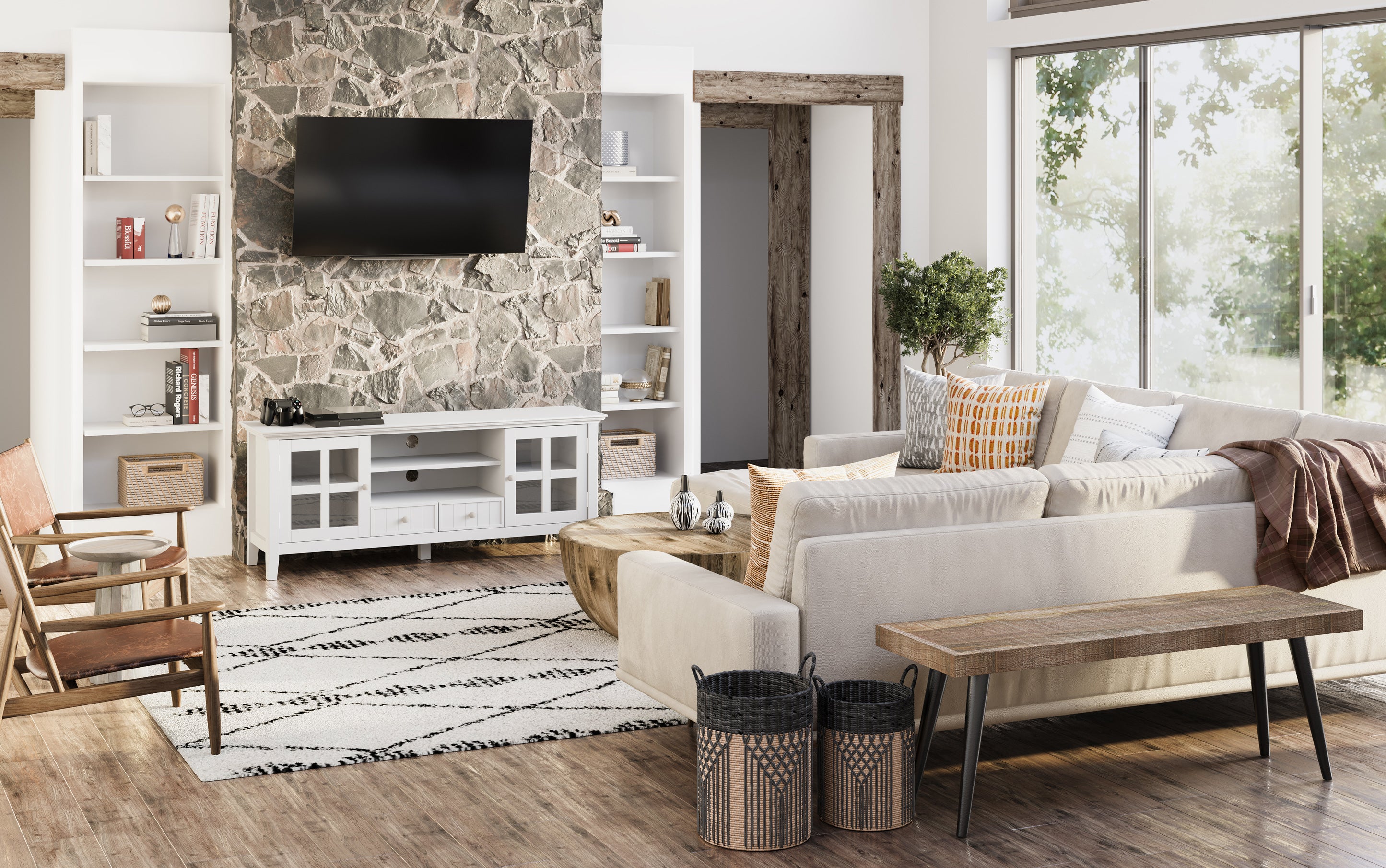 Durham Bench in Mango