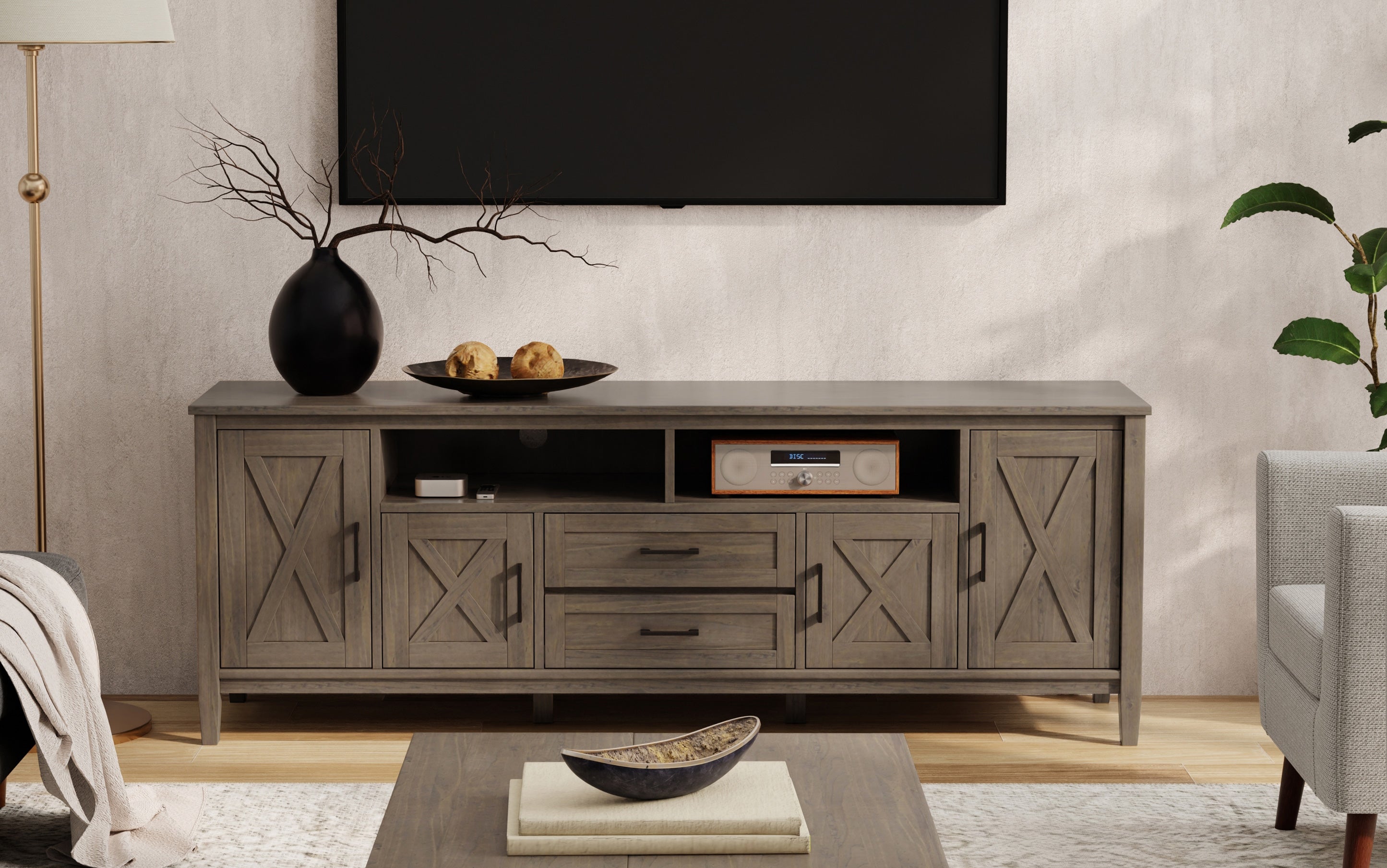 Ela 72 inch TV Media Stand