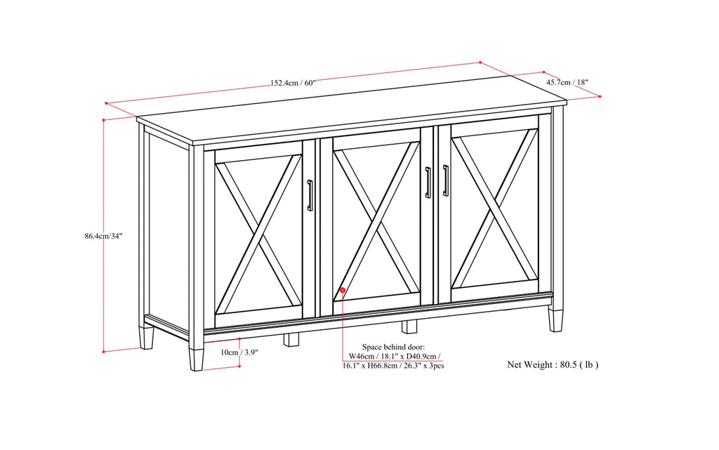 Ela Wide Storage Cabinet