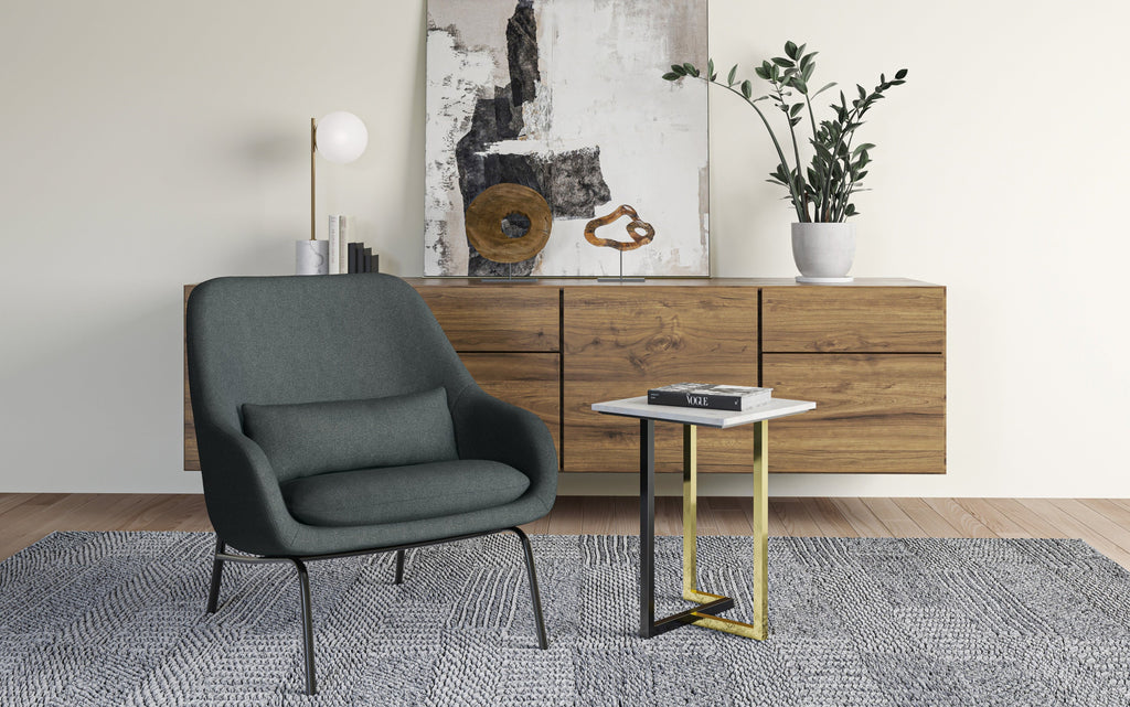 Elmont Accent Chair in Steel Grey