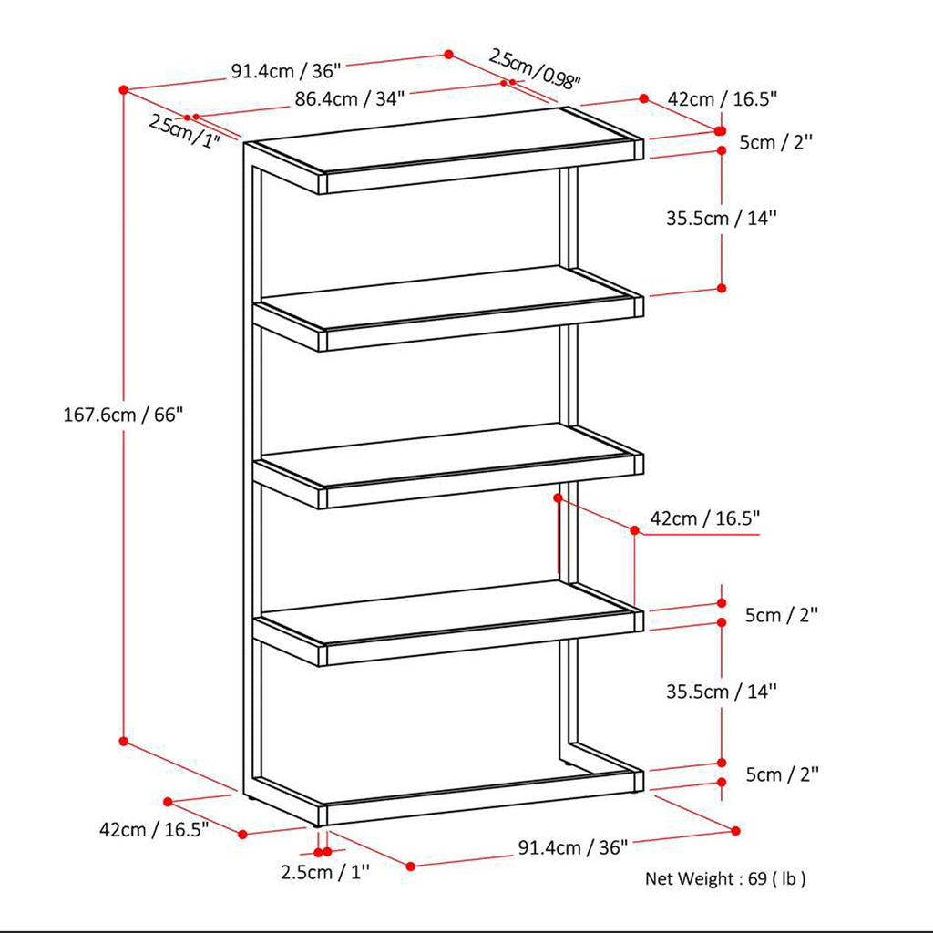 Erina Bookcase in Acacia