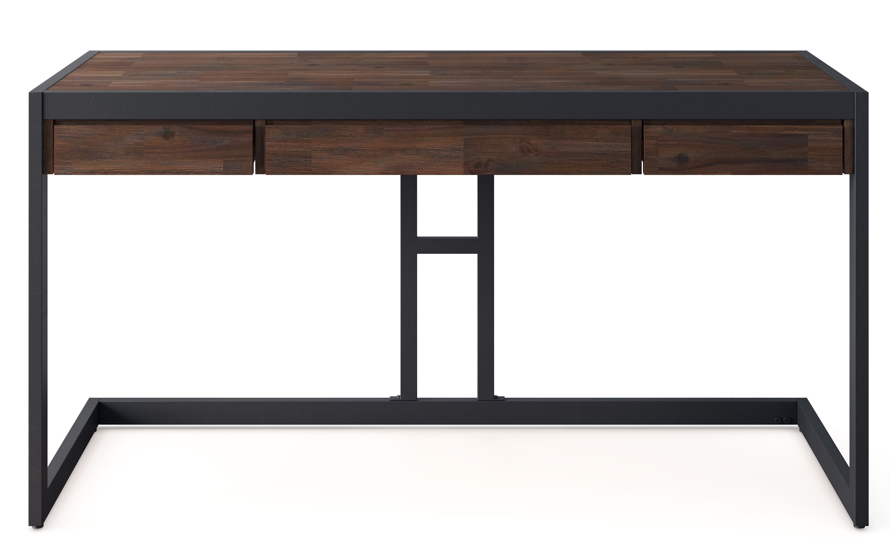 Erina Desk in Distressed Charcoal Brown