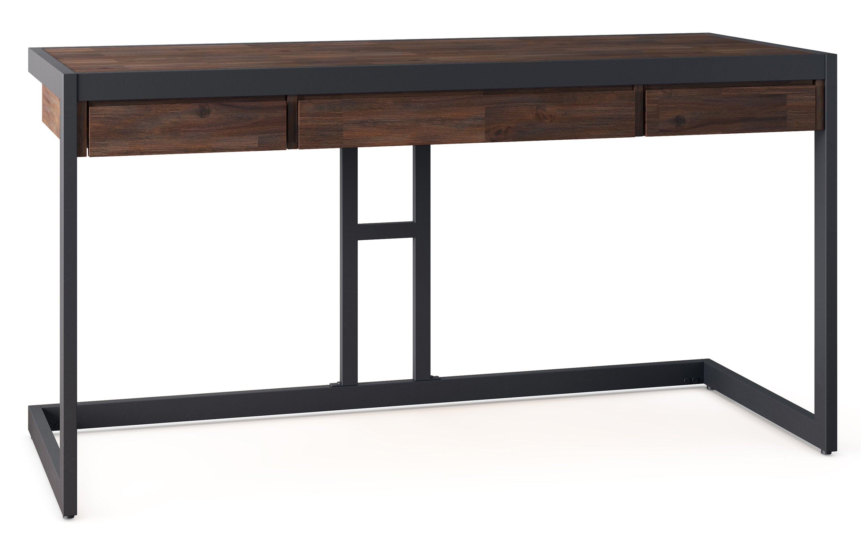 Erina Desk in Distressed Charcoal Brown