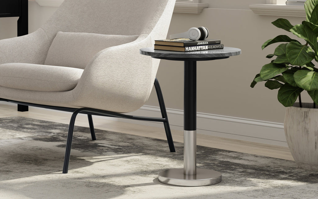 Evans  Marble Side Table