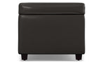 Avalon Lift Top Storage Ottoman in Vegan Leather