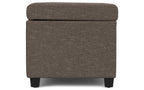 Avalon Extra Large Storage Ottoman in Linen