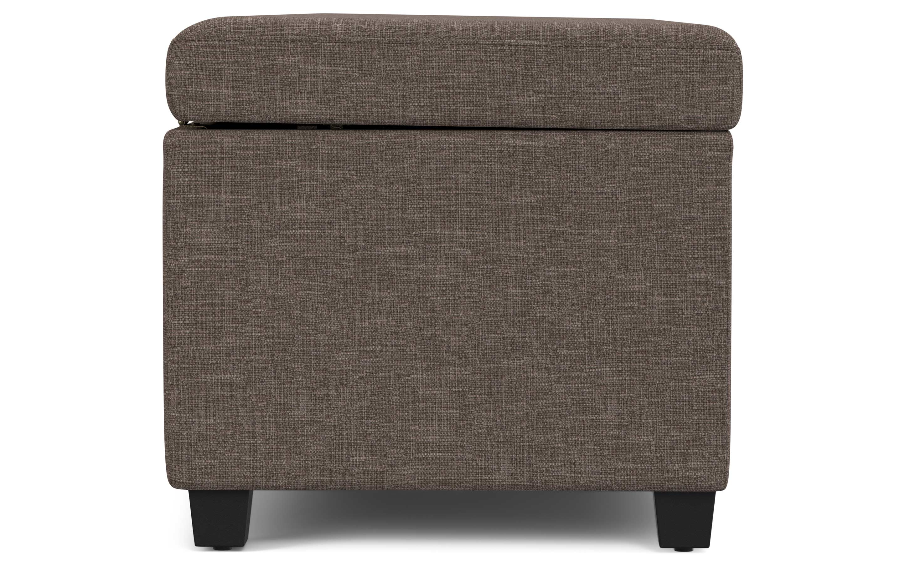 Avalon Extra Large Storage Ottoman in Linen